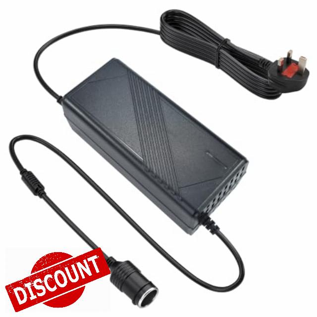 220V to 12V Adapter 20A 240W - UK 3-Pin Plug AC to DC Car Power Converter