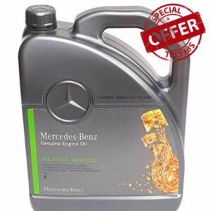 Mercedes-Benz Genuine SAE 5W30 Engine Oil 5L Fully Synthetic Low Ash LoAsh Specification MB 229.52 GB