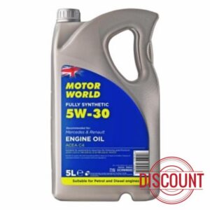 MOTORWORLD Fully Synthetic C4 Engine Oil 5W-30 – Advanced Full Synthetic Motor Oil for Petrol & Diesel Engines