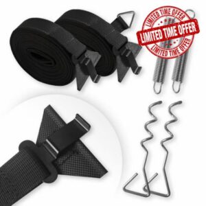 Dulepax Awning Tie Down Kit Storm Straps Kit for Caravan Motorhome Awing Storm Protection Set Compatible with Thule Omnisto