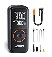 AstroAI Cordless Tyre Inflator Air Compressor, 12V DC and 20V Rechargeable Battery Dual Power 160...