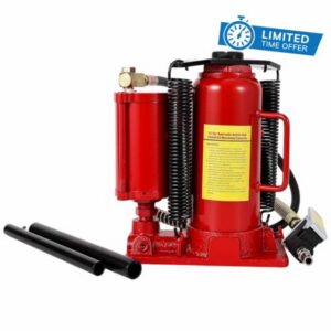 Heavy Duty Low Profile Air Hydraulic Bottle Jack – 12 Ton Capacity
