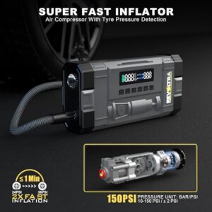 Car Starter Power Bank With Jump leads & Insulated Gloves