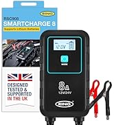 RING ULTRACHARGE 5A Smart Car Charger & Battery Maintainer With Built-In Alternator Testing - Com...