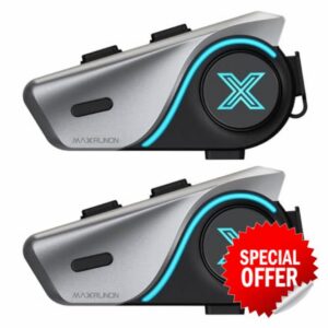 Helmet Bluetooth Headset with Audio Multitasking