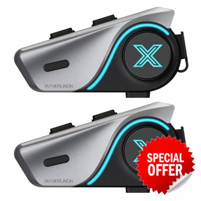 Helmet Bluetooth Headset with Audio Multitasking