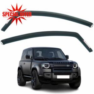 Set Of 4 Wind Deflectors For LAND ROVER DEFENDER L663 90 3-door SUV 2019 2020 2021 2022 2023 2024 2025 2026 Models. Defender Rain Deflectors