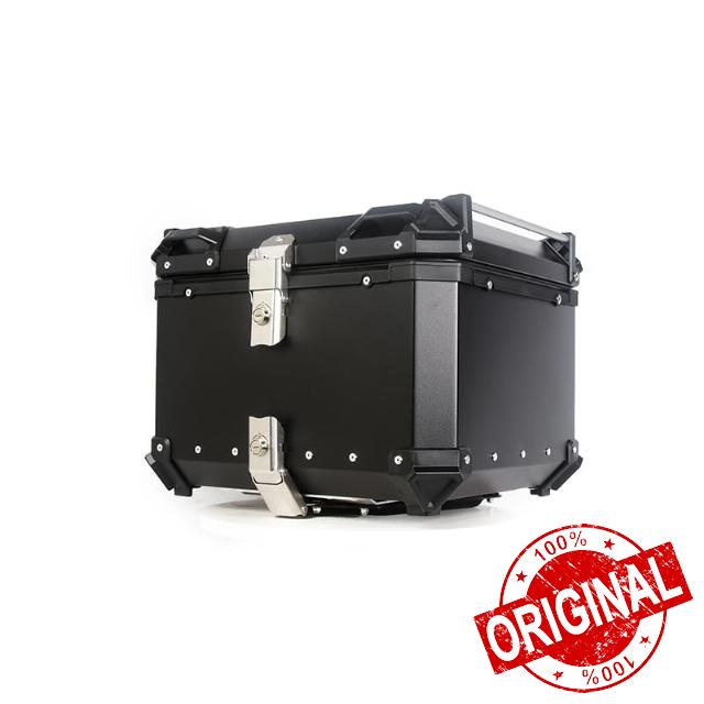 55l Motorbike Top Case Aluminum Alloy Waterproof Top Box for Motorcycle Luggage Box with Security Lock & Baseplate