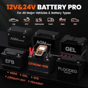 12V/24V Lithium & Lead-Acid Battery Health Tester