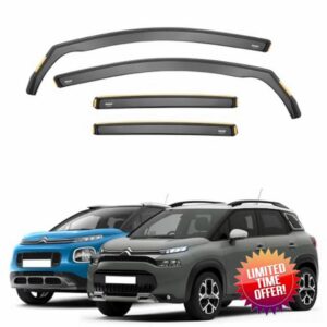 ISPEED Wind Deflectors For Citroen C3 Aircross MK1 2017-2024 4pc Set | Keep Your Car Ventilated In Rain & Wind