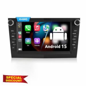 ESSGOO True 4+64G Android 15 Car Stereo For Vauxhall Opel Corsa C D Zafira B Astra G H with Wireless Carplay and Android Auto