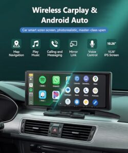 Touchscreen Portable CarPlay Screen with Siri