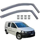 GEARFLOW Wind Deflectors Compatible with VW Transporter T5 T6 2003-2024 2 Door Van 2-pc Tinted Wi...