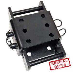 270mm Height Adjustable 2 Pin Drop Plate – Heavy Duty Towball Mount with Quick Release Pins – 3500kg Capacity
