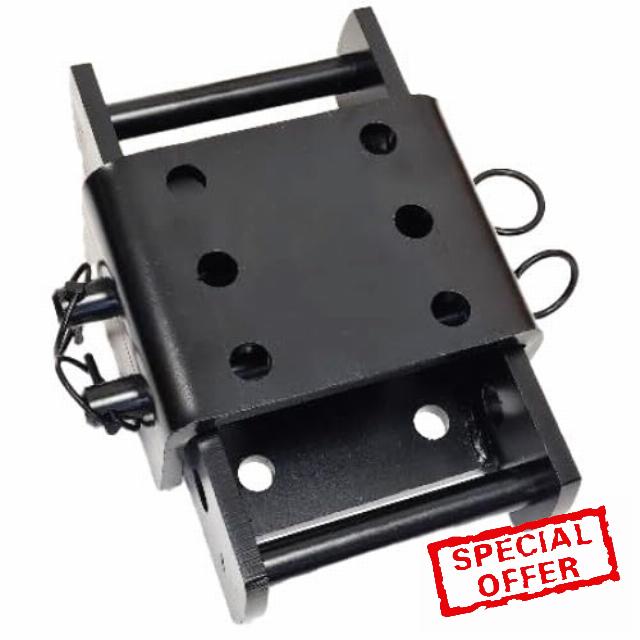 270mm Height Adjustable 2 Pin Drop Plate – Heavy Duty Towball Mount with Quick Release Pins – 3500kg Capacity
