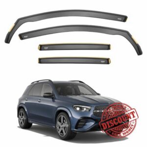 ISPEED Wind Deflectors For Mercedes GLE MK2 W167 2018-2026 5-Door SUV 4pc Set (DOES NOT FIT COUPE) | Keep Your Car Ventilated In Rain & Wind