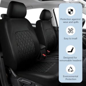 Soft & Breathable Car Seat & Headrest Covers with Airbag Compatible