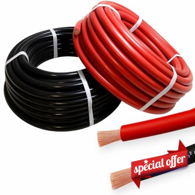 MKGT Hi-Flex 50mm² 345 Amp 0 AWG Automotive Starter/Inverter/Welding/Battery PVC Cable Wire (Red