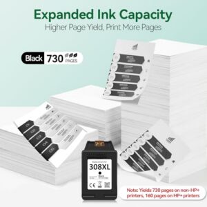 for HP Envy 6120e 6122e 6132e 6520e 6530e 6532e 6152e 6558e 6110e 6130e DeskJet 2910 2920 2921 2922