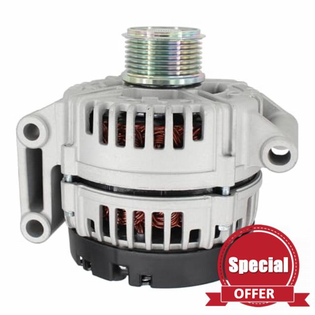 Alternator with Freewheel Belt Pulley for Fo-rd Transit Mk7 La-nd Ro-ver Defender 2.4 TDCi 2006-2016