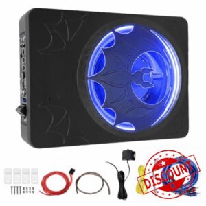 CHICIRIS Under Seat Powered Car Subwoofer