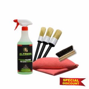 Alfredo Car Interior Cleaning Kit | 750 ml Bottle with Brush Kit