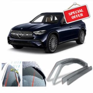 4x Wind Deflectors for Mercedes Benz GLC (X254) 2022 2023 2024 2025 2026 2027 Weather Shields/Sun Visors/Rain Guards