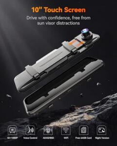 Front and Rear Dual Cameras with ADAS/BSD
