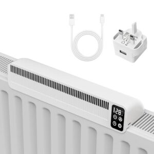2 Modes Display Smart Radiator Booster with Charging Plug and 2m Power Cord