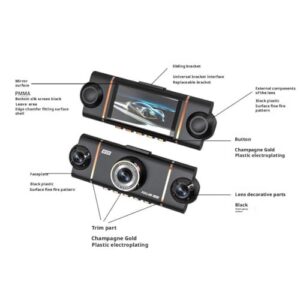 4 Channel Dash Cam 1080p Full View Car Dashcam System