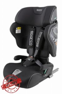 Sparco i-Size SK8000IBK Child Car Seat for Children 76–150 cm