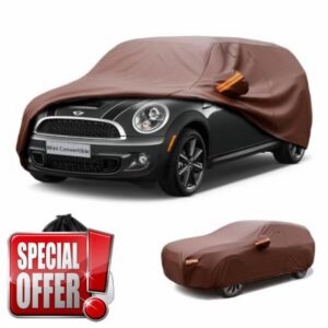Cowtcver Car Cover Waterproof Breathable for Mini Convertible (2004-2026) Full Exterior Imitation Cowhide Car Covers