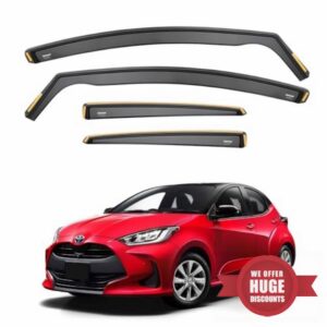 ISPEED Wind Deflectors For Toyota Yaris MK4 2019-2027 5-Door Hatchback | Keep Your Car Ventilated In Rain & Wind
