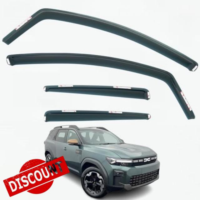 Set Of 4 Wind Deflectors For DACIA BIGSTER 2025 2026 Models. Bigster Rain Deflectors