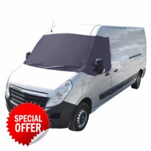 UK Custom Covers Compatible With Renault Master Screen Wrap With Eyes (2010 On) Front Windscreen Cove