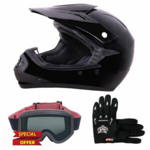 Zorax Youth Motocross Helmet & Gloves & Goggles for ATV Dirt Bike BMX Quad Off Road ECE Approved
