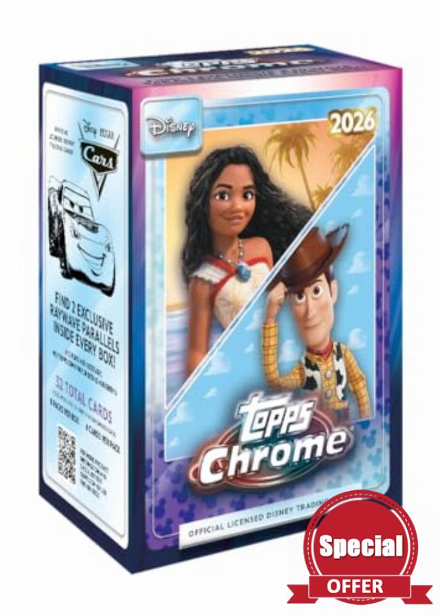 Topps 2026 Chrome® Disney - Value Box (4 cards per pack