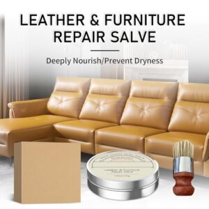 Leather Repair Kit for Scratches & Cracks & Faded Leather – No Stain