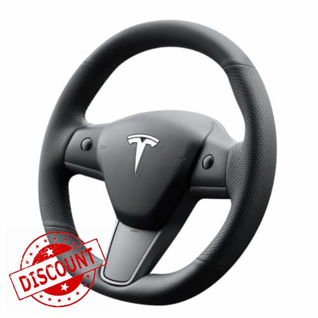 MEWANT Stitch On Steering Wheel Cover for Tesla Model 3 Tesla Model Y                                                          BESPOKE RHD FIT: Precision-engineered for Tesla Model 3/Y (2017-2023). Breathable For Heated Wheels Durable.