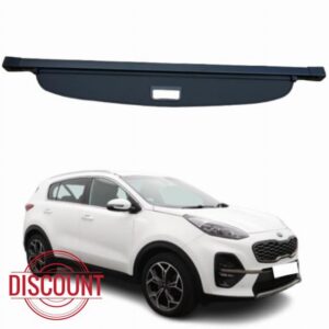 Car Parcel Shelf - Compatible with Kia Sportage MK4 2016-2022 | Sturdy Retractable Boot Cover for Extra Storage | Space Saving Car Accessories | Black | TCC Parcel Shelf Direc