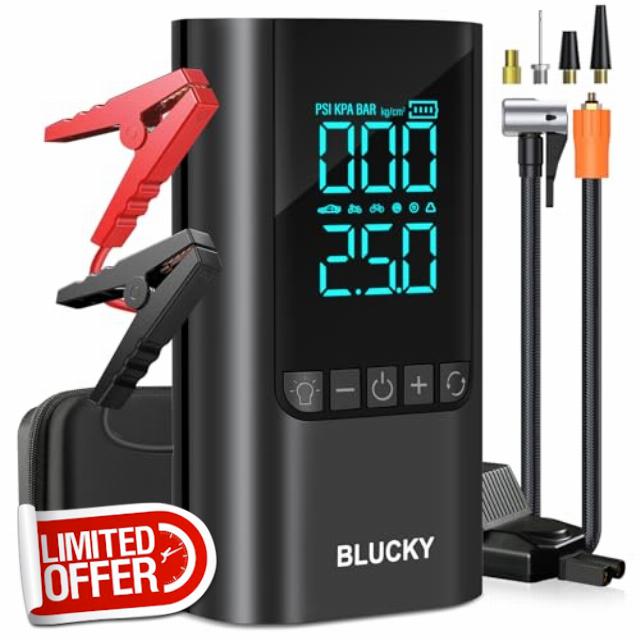 Jump Starter Power Pack with Air Compressor