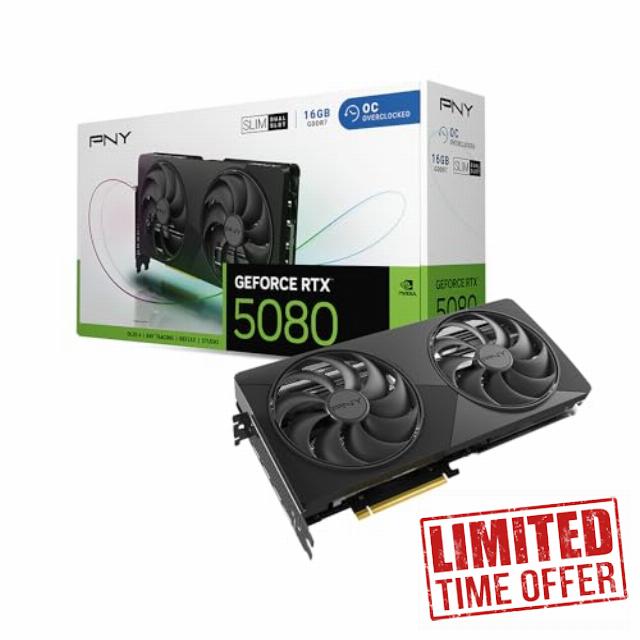 PNY GeForce RTX™ 5080 16GB Slim OC