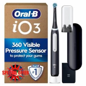 Oral-B iO 3 Matt Black Ultimate Clean Electric Toothbrush