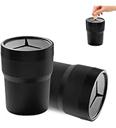 Car Bin,Mini Car Trash Can with 60 Garbage Bags,Hanging Rubbish Can Bag with Lid,Vehicle Organise...