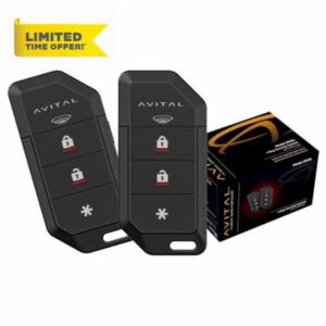 Avital 3103L 1-Way Automotive Security System with Two 4-Button Remote Controls