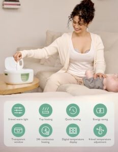 Diaper Wipe Warmer with Night Ligh