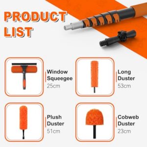 Long Reach Washable Duster for Cleaning Windows Cobwebs Ceilings Fans