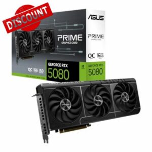ASUS Prime GeForce RTX 5080 EVO 16GB GDDR7 OC Edition Gaming Graphics Card (Nvidia GeForce RTX5080