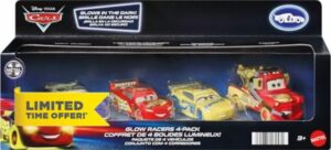 ​Disney and Pixar Cars Glow Racers Vehicles 4-Pack
