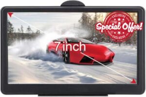Car Sat Nav for UK & Europe – 7 Inch GPS Navigation with 2026 Maps